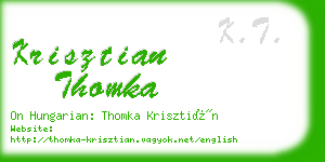 krisztian thomka business card